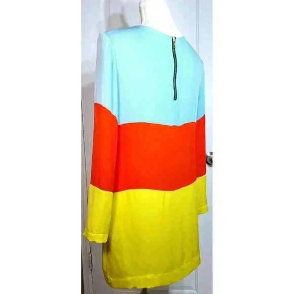 Heidi merrick double silk Huntington Colourblock‎ dress size 4 - Picture 4 of 11
